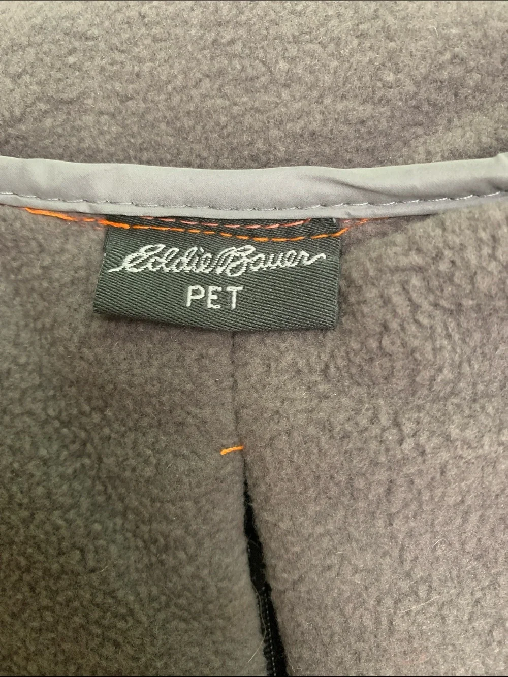 Eddie Bauer Bright Orange Pet Coat with Reflective Trim